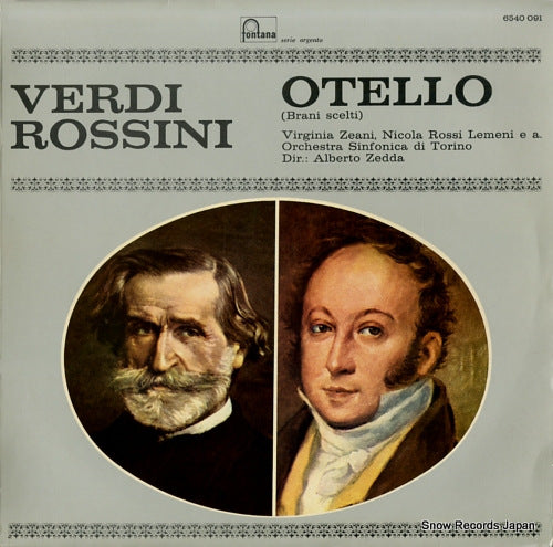 ZEDDA, ALBERTO verdi / rossini; otello 6540091