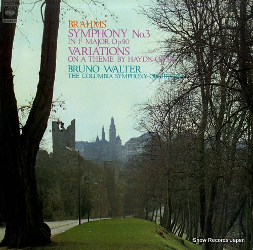 WALTER, BRUNO brahms; symphony no.3 in f major, op.90 23AC552