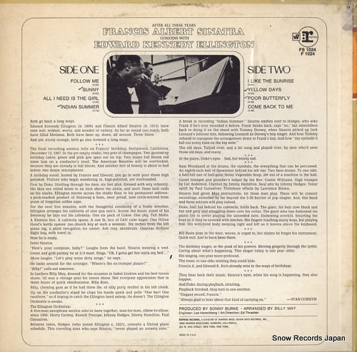SINATRA, FRANK, AND DUKE ELLINGTON francis a. & edward k. FS1024
