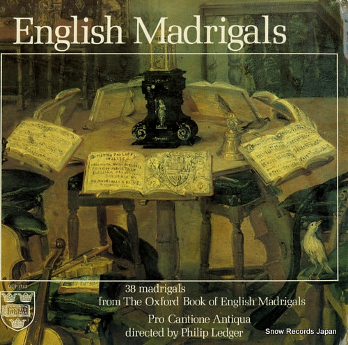 LEDGER, PHILIP english madrigals OUP151/2