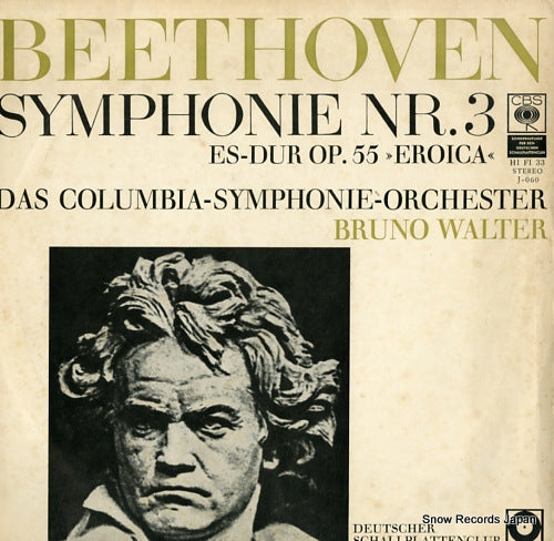 WALTER, BRUNO beethoven; symphonie nr.3 es-dur op.55 "eroica" J-060