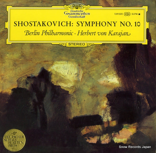 KARAJAN, HERBERT VON shostakovich; symphony no.10 SLPM139020