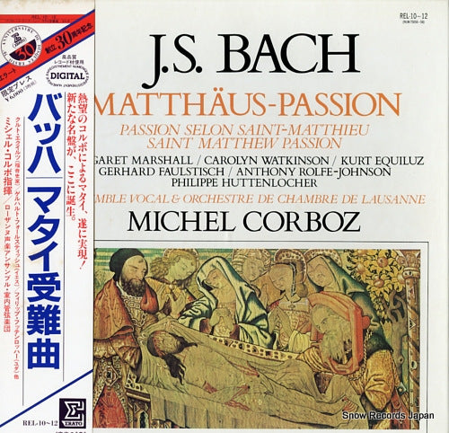 CORBOZ, MICHEL bach; matthaus - passion REL-10-12