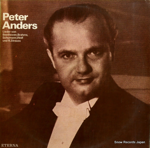 ANDERS, PETER lieder von beethoven, brahms, schumann, wolf und richard strauss 822610