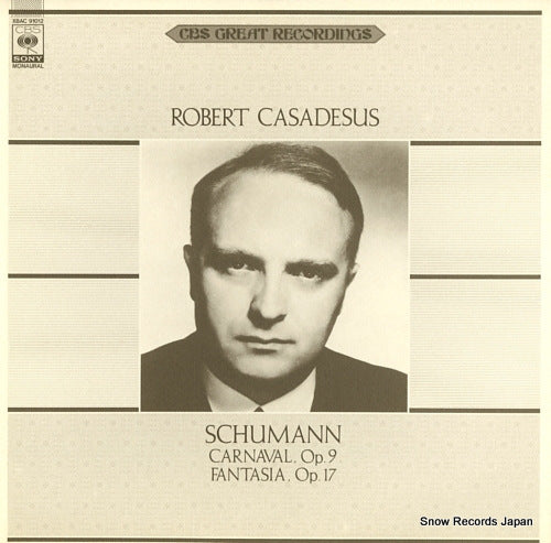 CASADESUS, ROBERT schumann; carnaval, no.9 XBAC91012