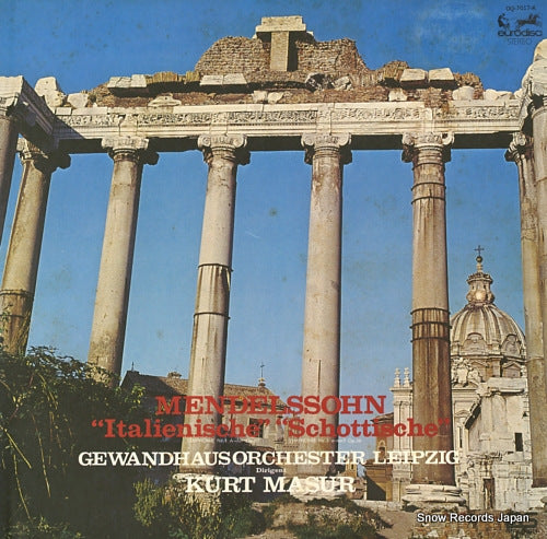 MASUR, KURT mendelssohn; symphonie nr.4 a - dur op.90 "italienische" OQ-7017-K