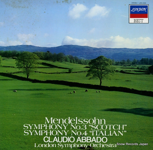 ABBADO, CLAUDIO mendelssohn; symphony no.3 "scotch" L25C-3122