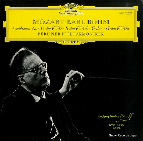 BOHM, KARL mozart; symphonien nr.7 d-dur, b-dur, g-dur MG2228
