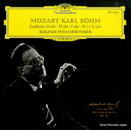 BOHM, KARL mozart; symphonien d-dur, f-dur, nr.12 g-dur MG2242