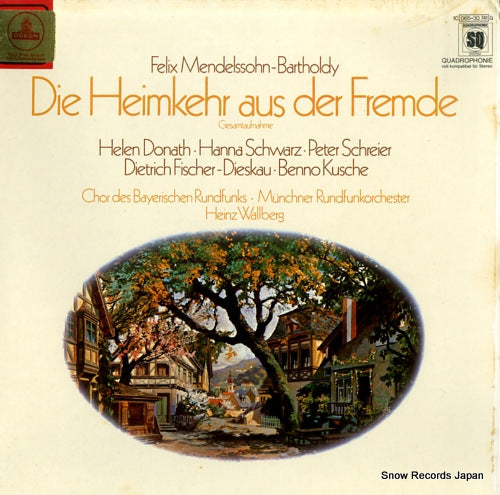 WALLBERG, HEINZ mendelssohn-bartholdy; die heimkehr aus der fremde op.89 1C065-30741Q