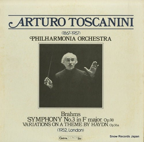 TOSCANINI, ARTURO brahms; symphony no.3 SLF5008M