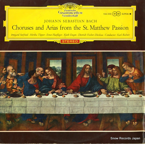 RICHTER, KARL bach; choruses and aria from the st. matthew passion 136233