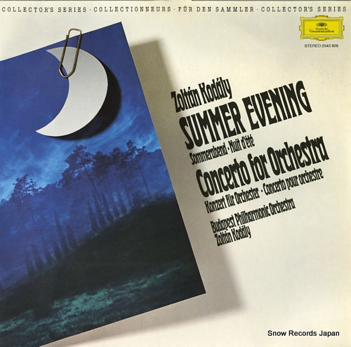 KODALY, ZOLTAN summer evening 2543809