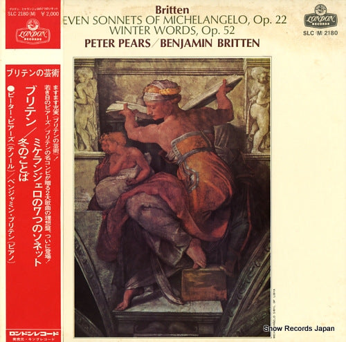 PEARS, PETER, AND BENJAMIN BRITTEN britten; seven sonnets of michelangelo, op.22 SLC2180(M)