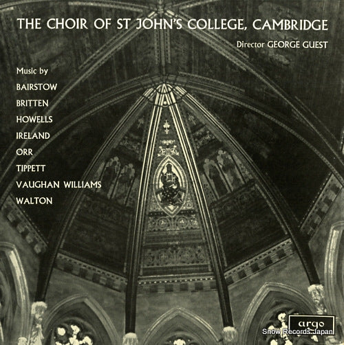 CHOIR OF ST JOHN'S COLLEGE, CAMBRIDGE, THE twentieth century church music ZRG5340