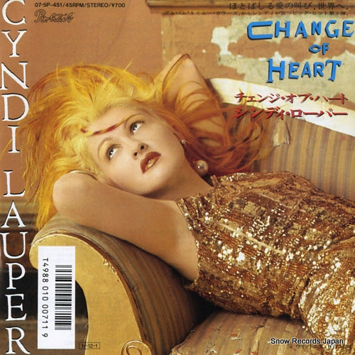 LAUPER, CYNDI change of heart 07.5P-451