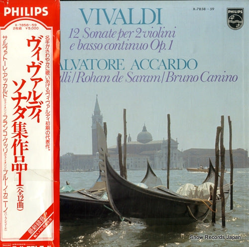 ACCARDO, SALVATORE vivaldi; 12 sonate per 2 violini e basso continuo op.1 X-7858-59