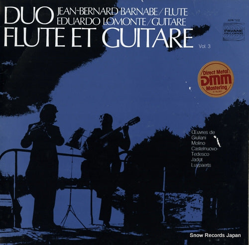 BARNABE, JEAN-BERNARD, AND EDUARDO LOMONTE duo flute et guitare vol.3 ADW7132