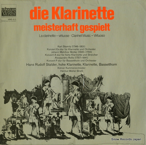 MULLER-BRUHL, HELMUT stamitz/molter/rolla; die klarinette, meisterhaft gespielt VMS812