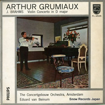 VAN BEINUM, EDUARD brahms; violin concerto in d major FL-4525