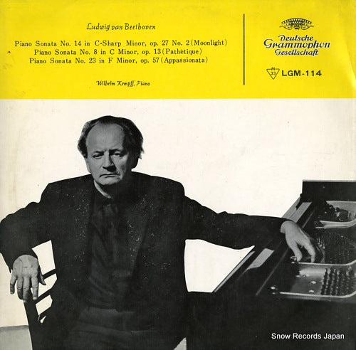 KEMPFF, WILHELM beethoven; piano sonata no.14 in c-sharp minor, op.27 no.2 "moonlight" LGM-114