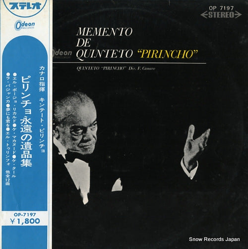 CANARO, FRANCISCO memento de quinteto "pirincho" OP-7197