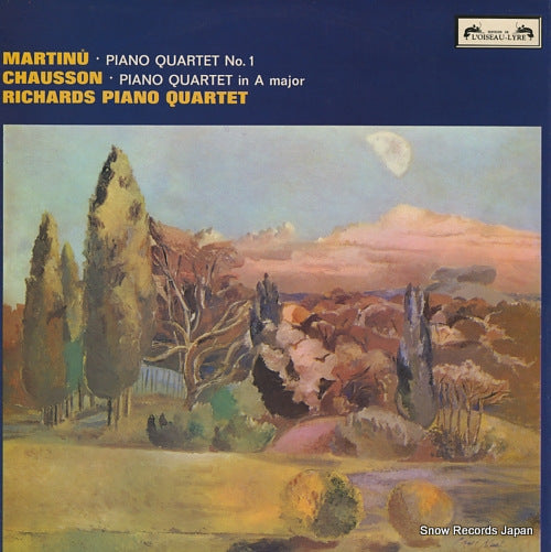 RICHARDS PIANO QUARTET martinu/chausson; piano quartet SOL316