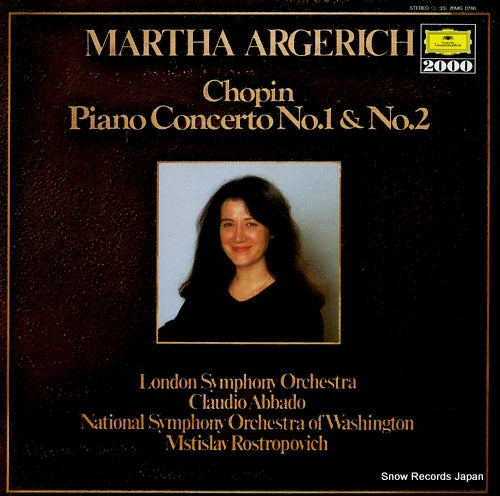 ARGERICH, MARTHA chopin; piano concerto no.1 & no.2 20MG0766