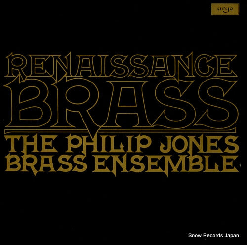 JONES, PHILIP, BRASS ENSEMBLE renaissance brass ZRG823