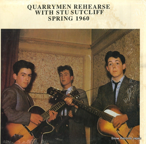 QUARRYMEN rehearse with stu sutcliff spring 1960 VD-15