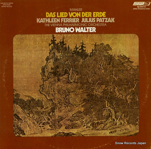 WALTER, BRUNO mahler; das lied von der erde R23182