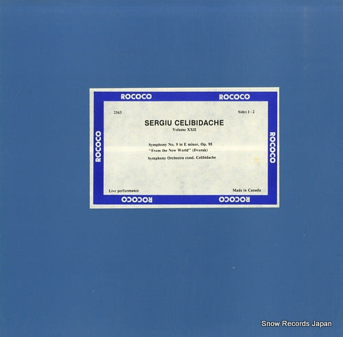 CELIBIDACHE, SERGIU dvorak; symphony no.9 in e minor,op.95 "from the new world" RR-2163