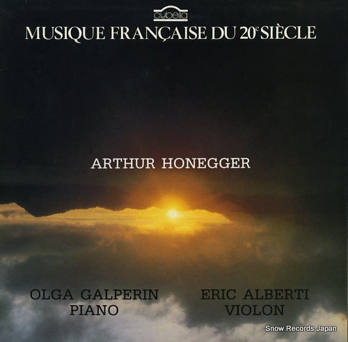 GALPERIN, OLGA / ERIC ALBERTI honegger; musique francaise du 20e siecle CY657