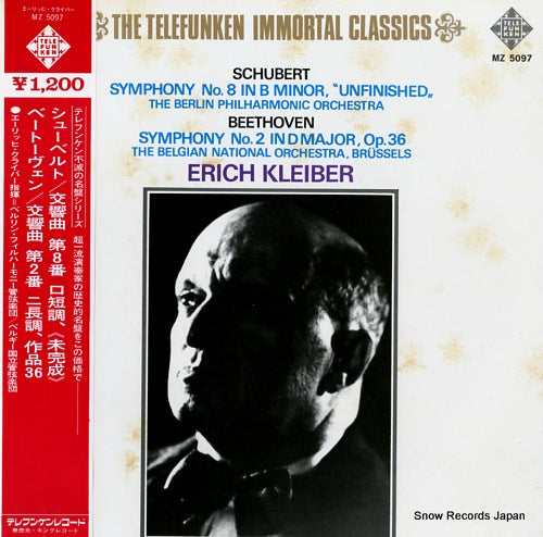 KLEIBER, ERICH schubert; symphony no.8 in b minor "unfinished" MZ5097