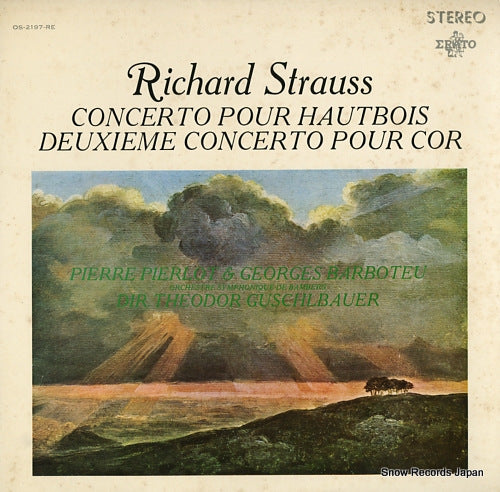 GUSCHLBAUER, THEODOR richard strauss; concerto pour hautbois, deuxieme concerto pour cor OS-2197-RE