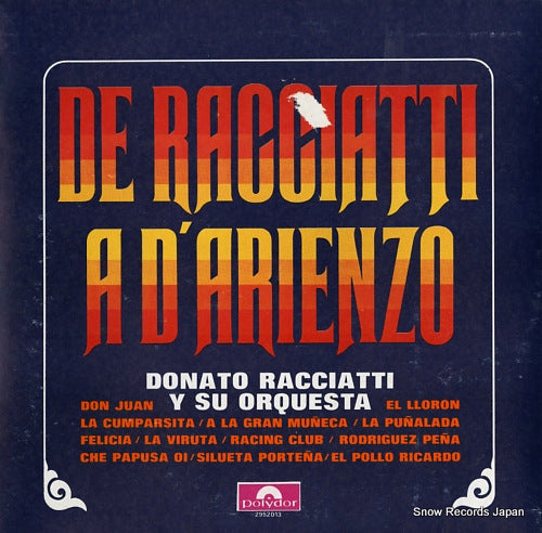 DONATO RACCIATTI Y SU ORQUESTA de racciatti a d'arienzo 2952013