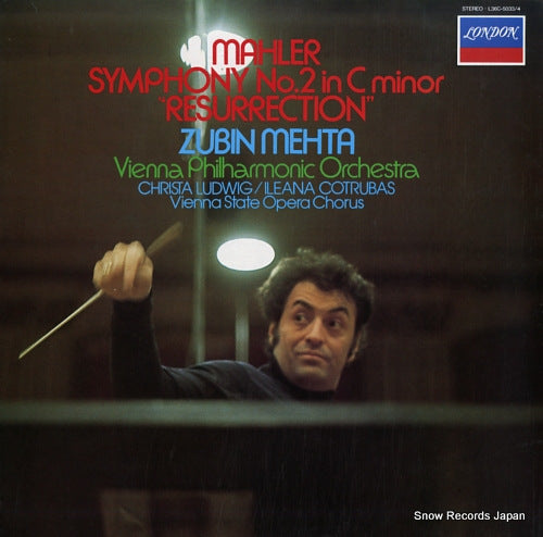 MEHTA, ZUBIN mahler; symphony no.2 in c minor "resuprrection" L36C5033/4