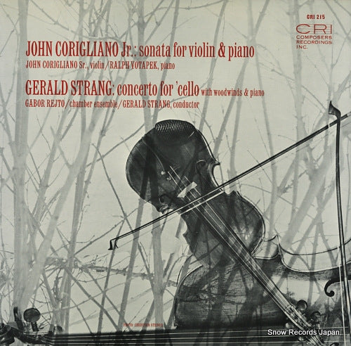 CORIGLIANO, JOHN / GABOR REJTO john corigliano jr.; sonata for violin & piano CRI215