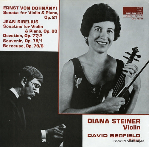 STEINER, DIANA / DAVID BERFIELD dohnanyi; sonata for violin & piano, op.21 ORS76244