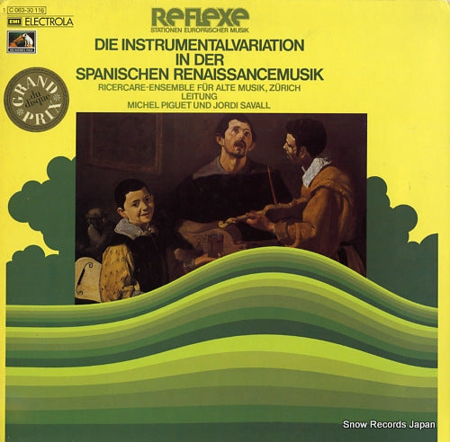 RICERCARE-ENSEMBLE FUR ALTE MUSIK ZURICH / JORDI ASAVALL die instrumentalvariation in der spanischen renaissancemusik 1C063-30116