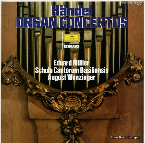MULLER, EDUARD handel; organ concertos MGX7086