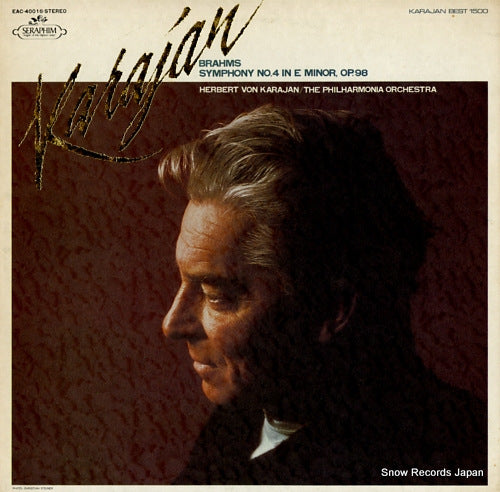 KARAJAN, HERBERT VON brahms; symphony no.4 in e minor, op.98 EAC-40016