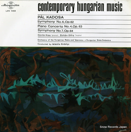 ERDELYI, MIKLOS pal kadosa; symphony no.6, op.62 / contemporary hungarian music LPX11456