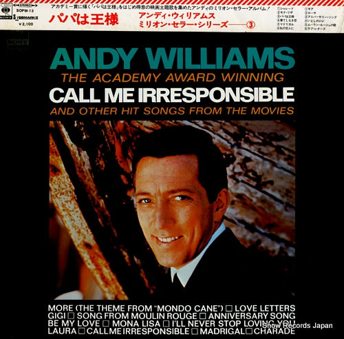 WILLIAMS, ANDY call me irresponsible and other hit songs from the movies SOPM-13