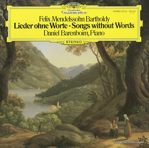 BARENBOIM, DANIEL mendelssohn; songs without words MG1271