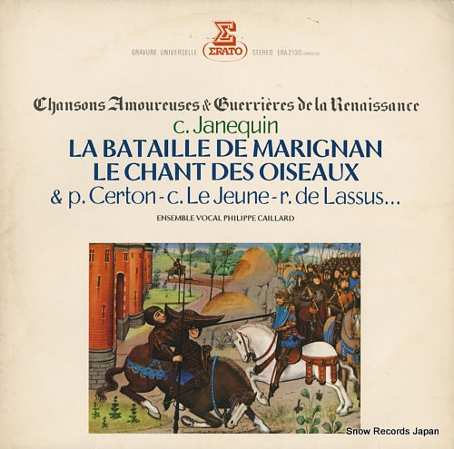 CAILLARD, PHILIPPE c.janequin; la bataille de marignan, le chant des oiseaux ERA-2130