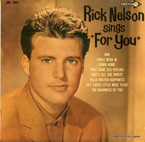 NELSON, RICKY sings "for you" JDL2162