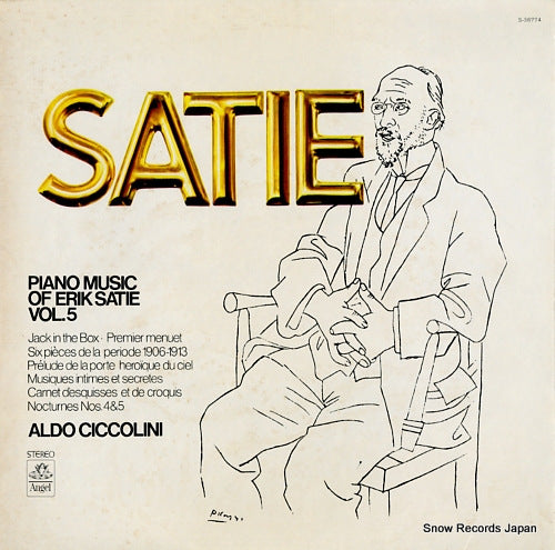 CICCOLINI, ALDO satie; piano music of erik satie vol.5 S-36774