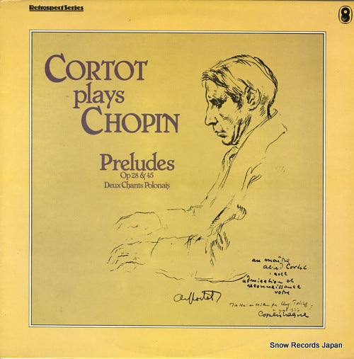CORTOT, ALFRED cortot plays chopin SH327