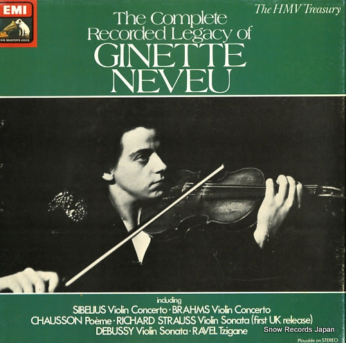 NEVEU, GINETTE the complete recorded legacy of ginette neveu RLS739